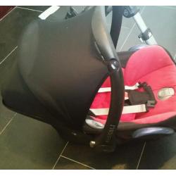 Baby car seat with isofix