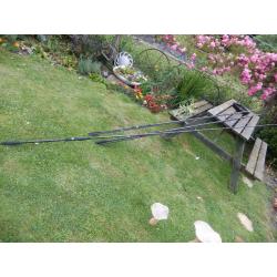 3 x ORBULA carbon carp fishing rods - 12 foot long - good condition- will sell singly