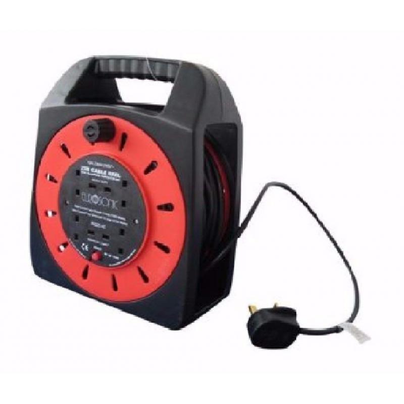 25M extension cable reel lead 4 socket