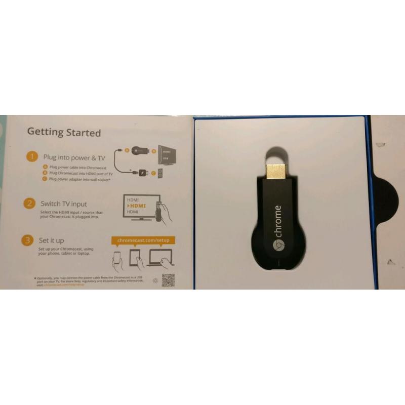 Chromecast Generation 1 (boxed, used and tested)