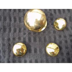 Dozens of Brass Door Fittings: handles, hinges, latches, locks, knobs, etc (many brand new)