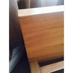 IKEA Malm wooden double bed frame in Oak colour