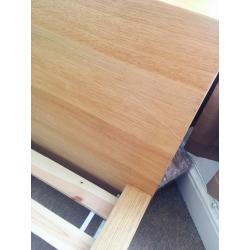 IKEA Malm wooden double bed frame in Oak colour
