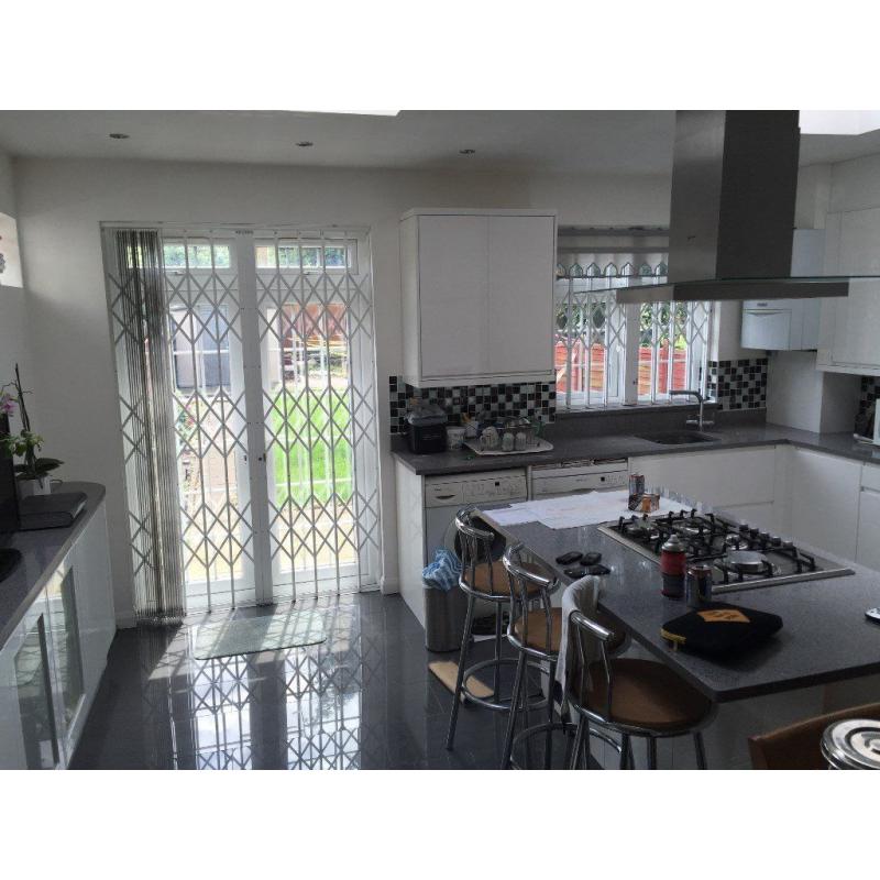Collapsible grilles, sliding grill, concertina grille, domestic window and door internal shutters