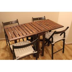 Ikea Folding Indoor/Outdoor Table w/Chairs