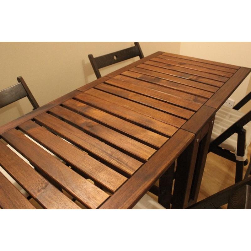 Ikea Folding Indoor/Outdoor Table w/Chairs