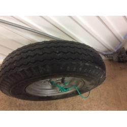 Galvanised two wheel boat trailer