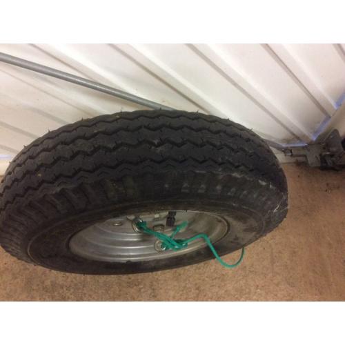 Galvanised two wheel boat trailer