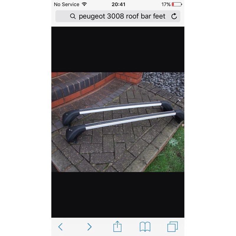 Peugeot 3008 roof bar fixings wanted