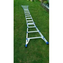 combi telescopic LADDER for sale, multipurpose, max height 4.43m.