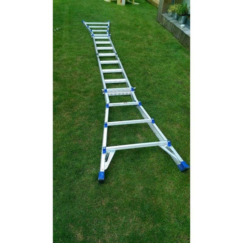 combi telescopic LADDER for sale, multipurpose, max height 4.43m.