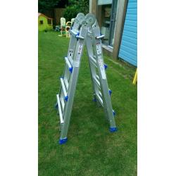 combi telescopic LADDER for sale, multipurpose, max height 4.43m.