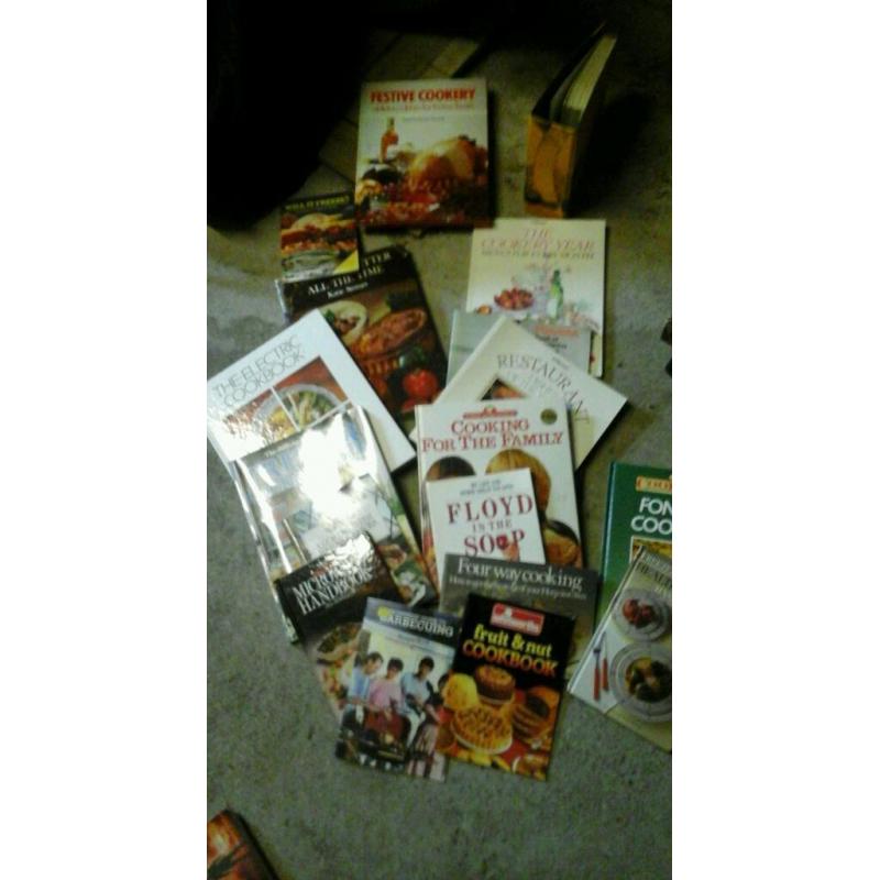 Various cook books Approx 17