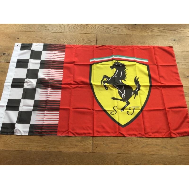 Ferrari workshop flag banner
