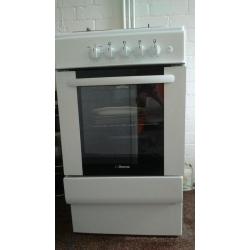 Iberna, 50cm single cavity gas cooker with hob top.