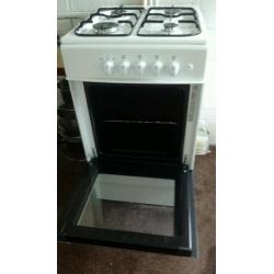 Iberna, 50cm single cavity gas cooker with hob top.