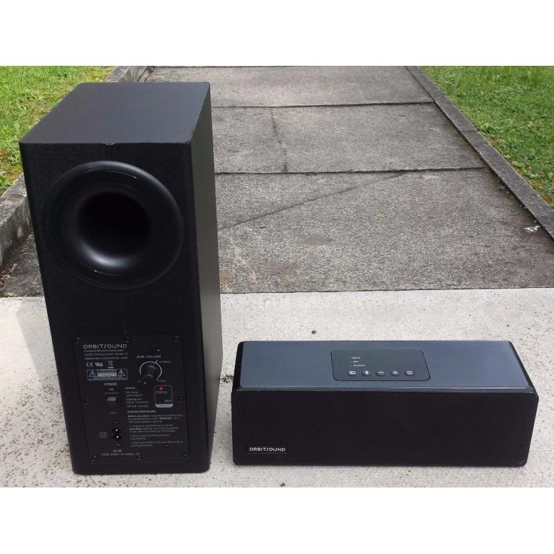 Orbitsound M9LX Soundbar with Bluetooth Speaker & Side-Firing 200W Subwoofer