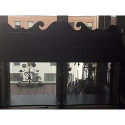 Stunning Black / Dark Wood Sideboard Cupboard - Very Unique
