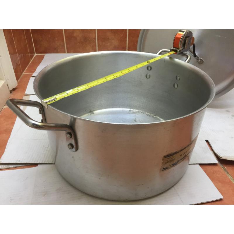 Large Aluminium pot pan 30L capacity