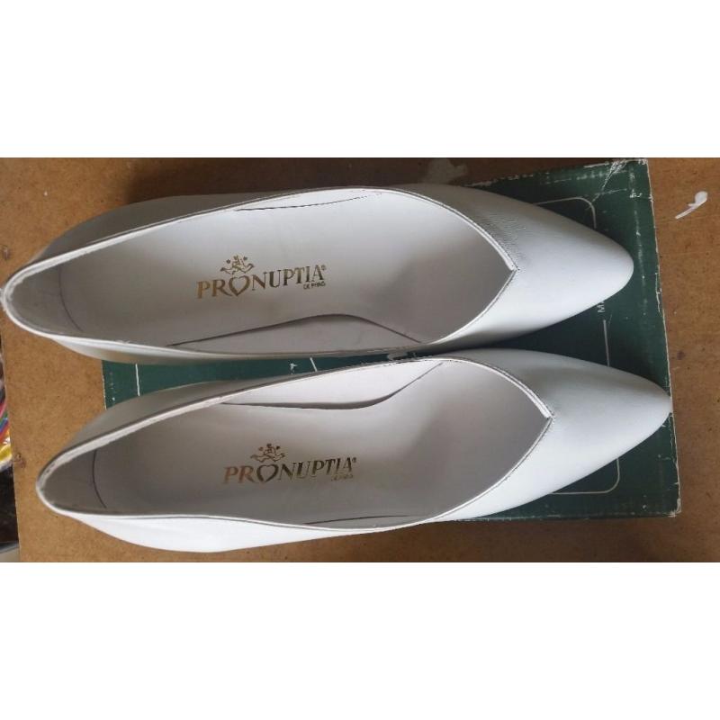 White Pronuptia wedding Shoes