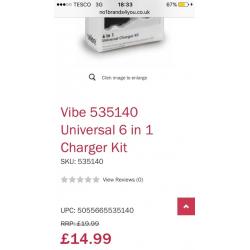 New 6 in 1 charger kit still in box