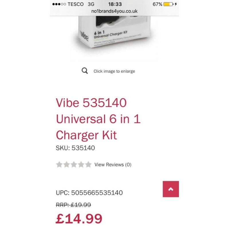New 6 in 1 charger kit still in box