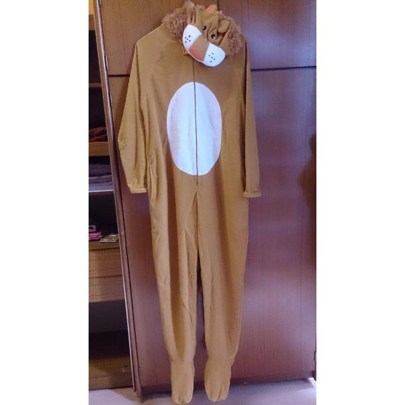 Animal party costume (lion) (Size: XS- 160cm or below)