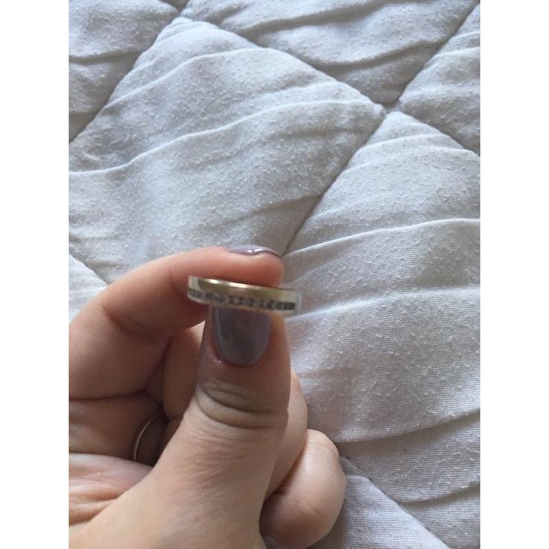 Engagement and wedding ring