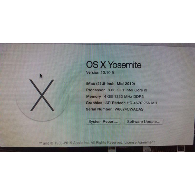 Apple iMac Desktop Computer 2010