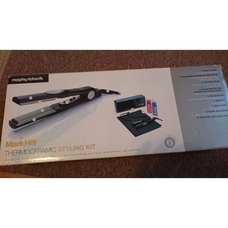 Mark Hill thermoceramic straighteners & accessories - unused in original packaging
