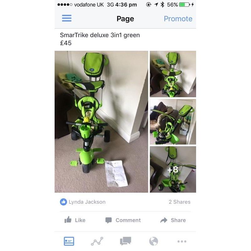 SmarTrike 3in1 green