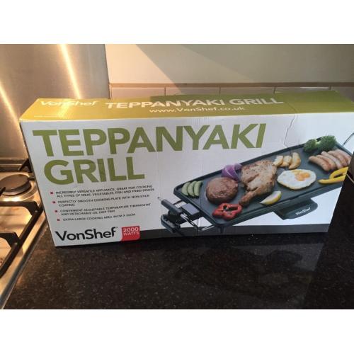 Hot plate teppanyaki grill never used still in box cooker