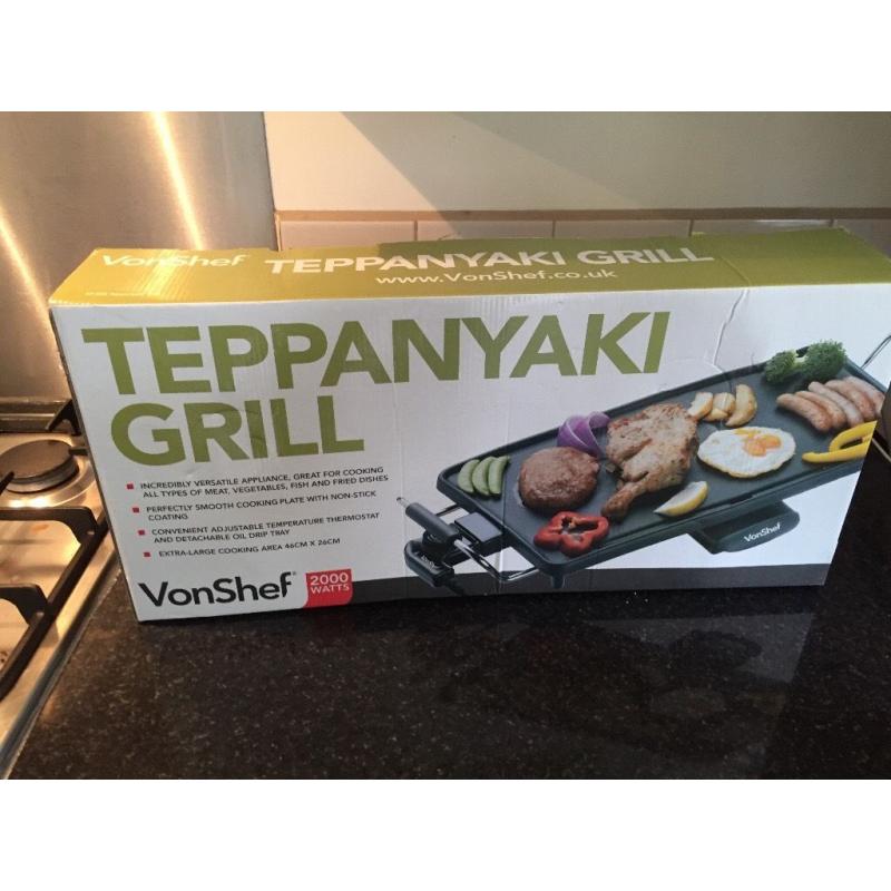Hot plate teppanyaki grill never used still in box cooker