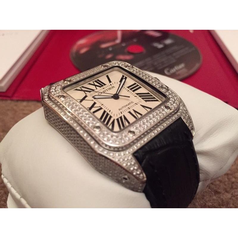 Men's Cartier Santos 100 Swiss ETA 2836