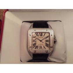 Men's Cartier Santos 100 Swiss ETA 2836
