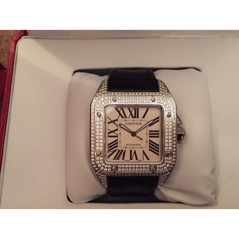 Men's Cartier Santos 100 Swiss ETA 2836
