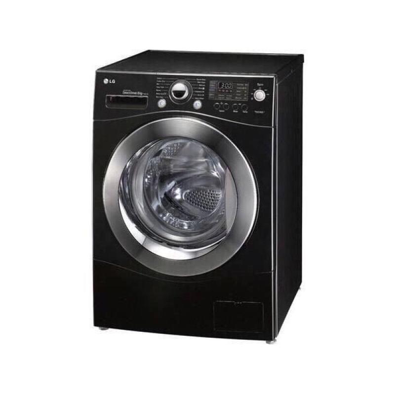 ++++ 8KG LG BLACK WASHING MACHINE INCLUDES 12 MONTHS GUARANTEE