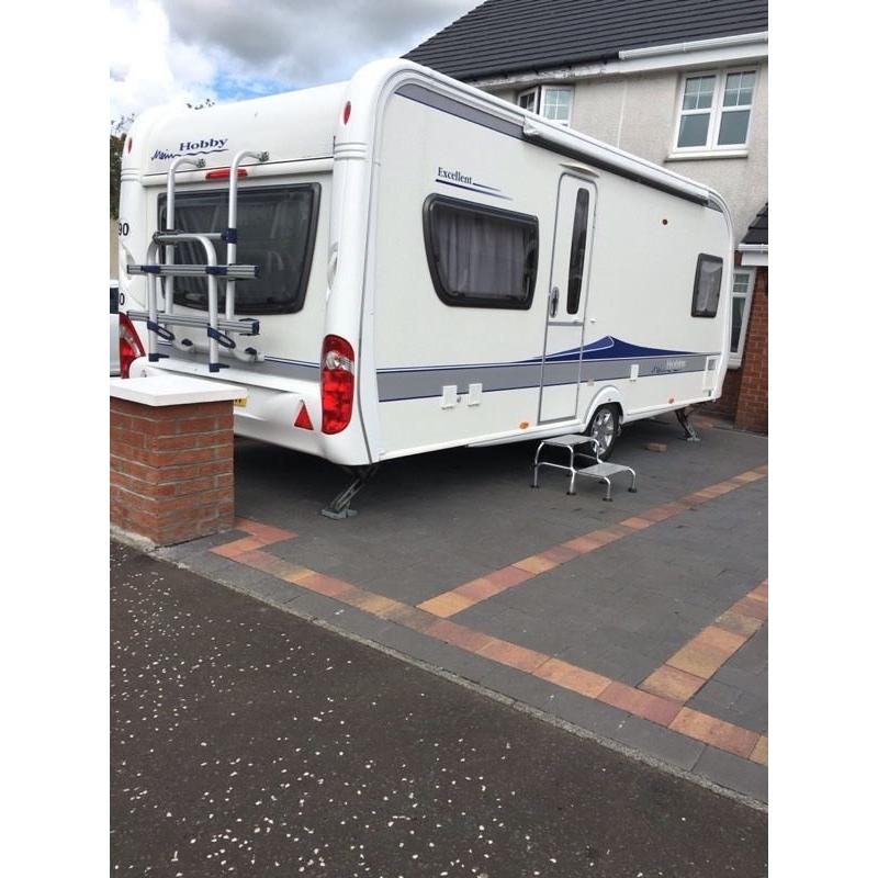 Hobby fixed bed manoeuvre and awning 2010 modle
