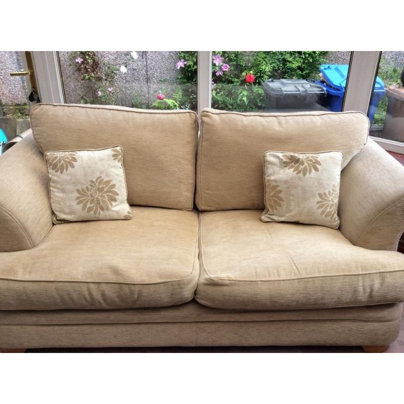 DFS neutral 3 seater fabric sofa
