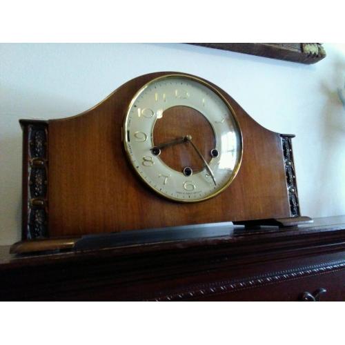 Antique vintage Smiths Westminster chime clock perfect working order