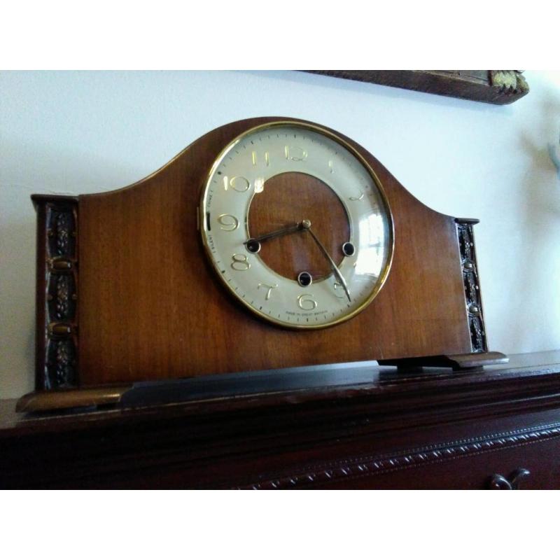 Antique vintage Smiths Westminster chime clock perfect working order