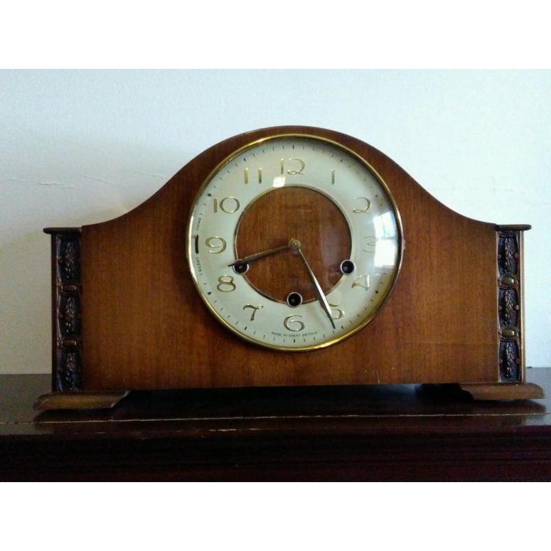 Antique vintage Smiths Westminster chime clock perfect working order