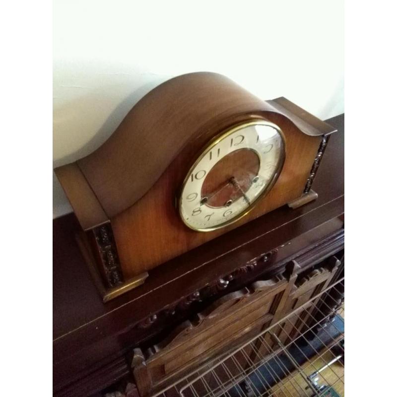Antique vintage Smiths Westminster chime clock perfect working order