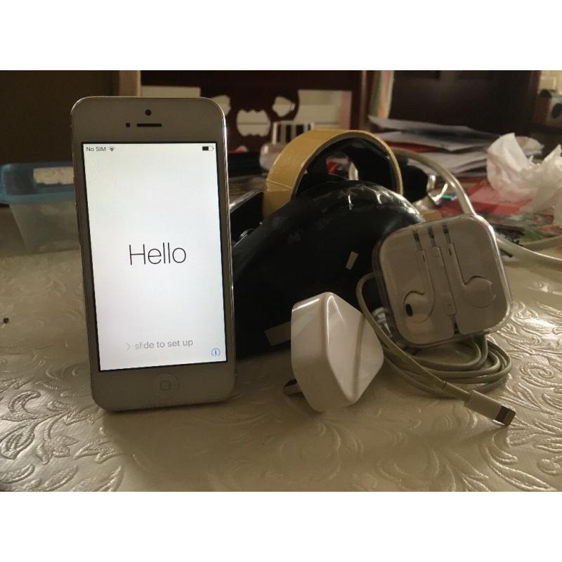 IPhone 5 16gb silver/white