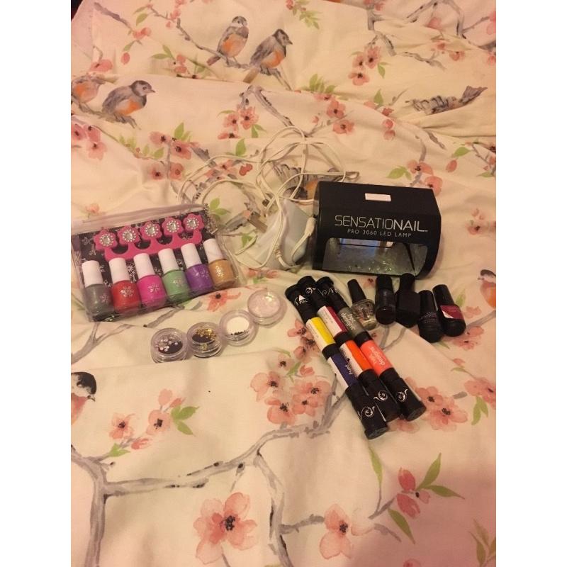 Nail led lamp and accessories