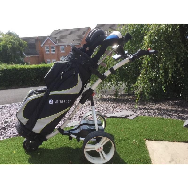 MotoCaddy S1 Digital Trolley and Golf Bag