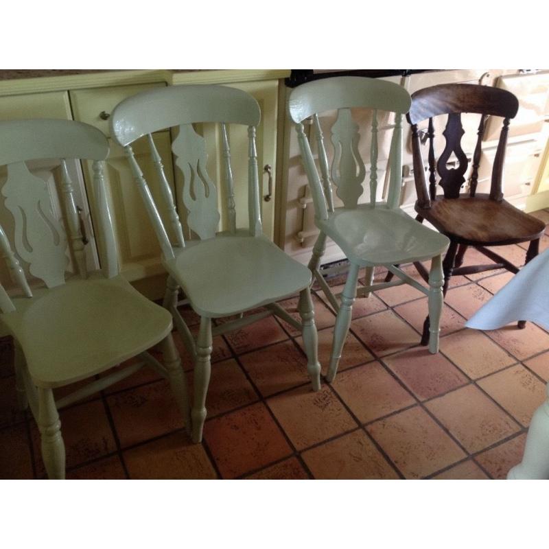 4 Old kitchen chairs