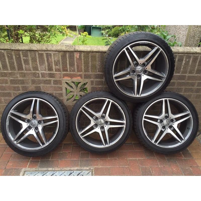 Mercedes alloy wheels and tyres