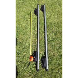 Thule 869 (127cm) areo bars (T Track) with premium 775 foot pack