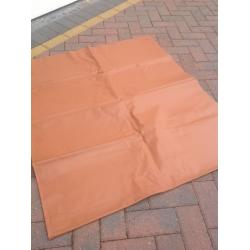 2 heavy duty plastic ground sheets.